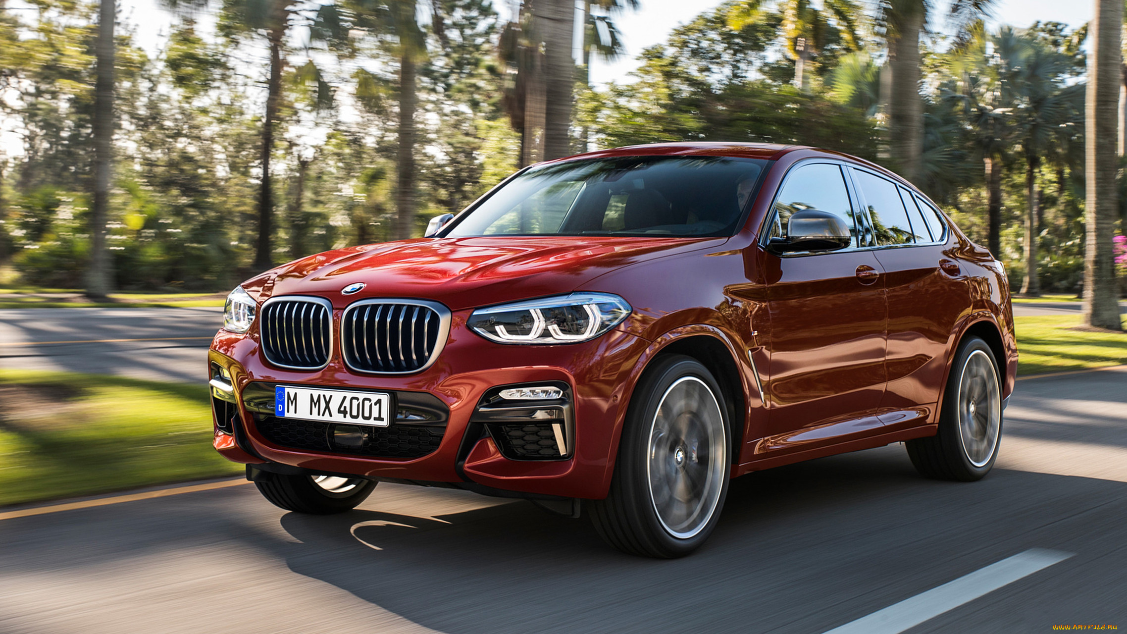 bmw x4 m40d 2019, , bmw, x4, m40d, 2019, red